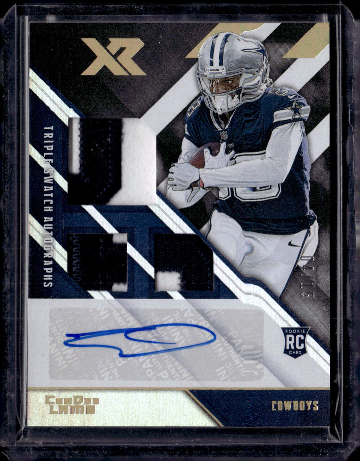2020 Panini XR Ceedee Lamb Triple Swatch Autographs 04/15