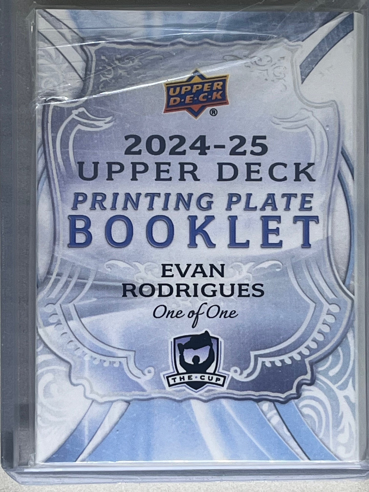 2024-25 Upper Deck Printing Plate Evan Rodrigues 1/1 Booklet