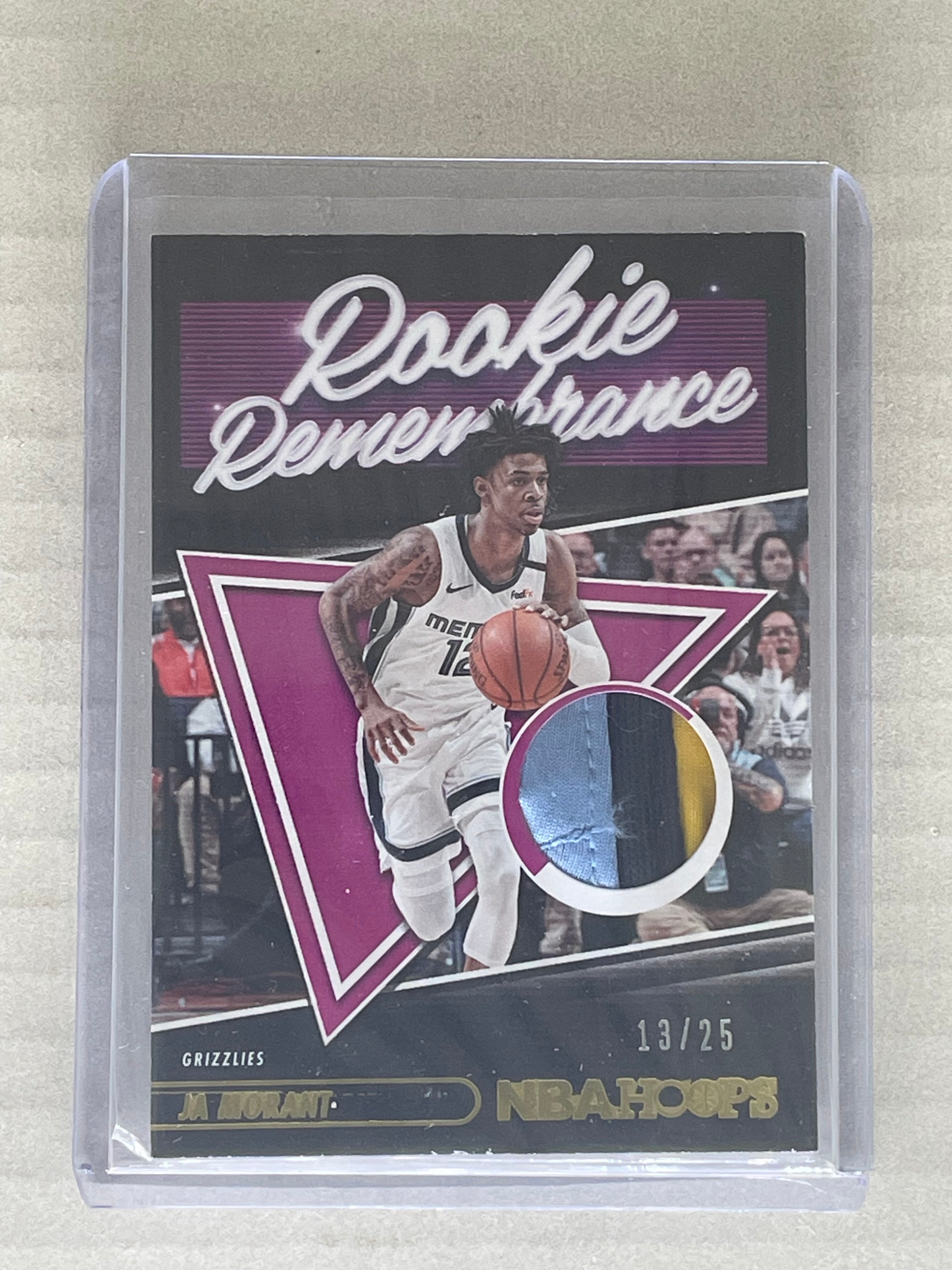 2021-22 Panini NBA Hoops Ja Morant Rookie Remembrance 13/25