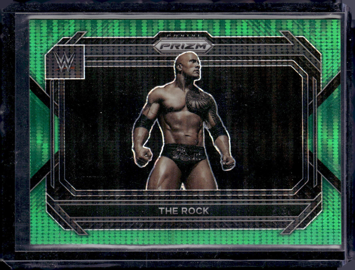 2023 WWE Prizm The Rock Green Pulsar 22/25