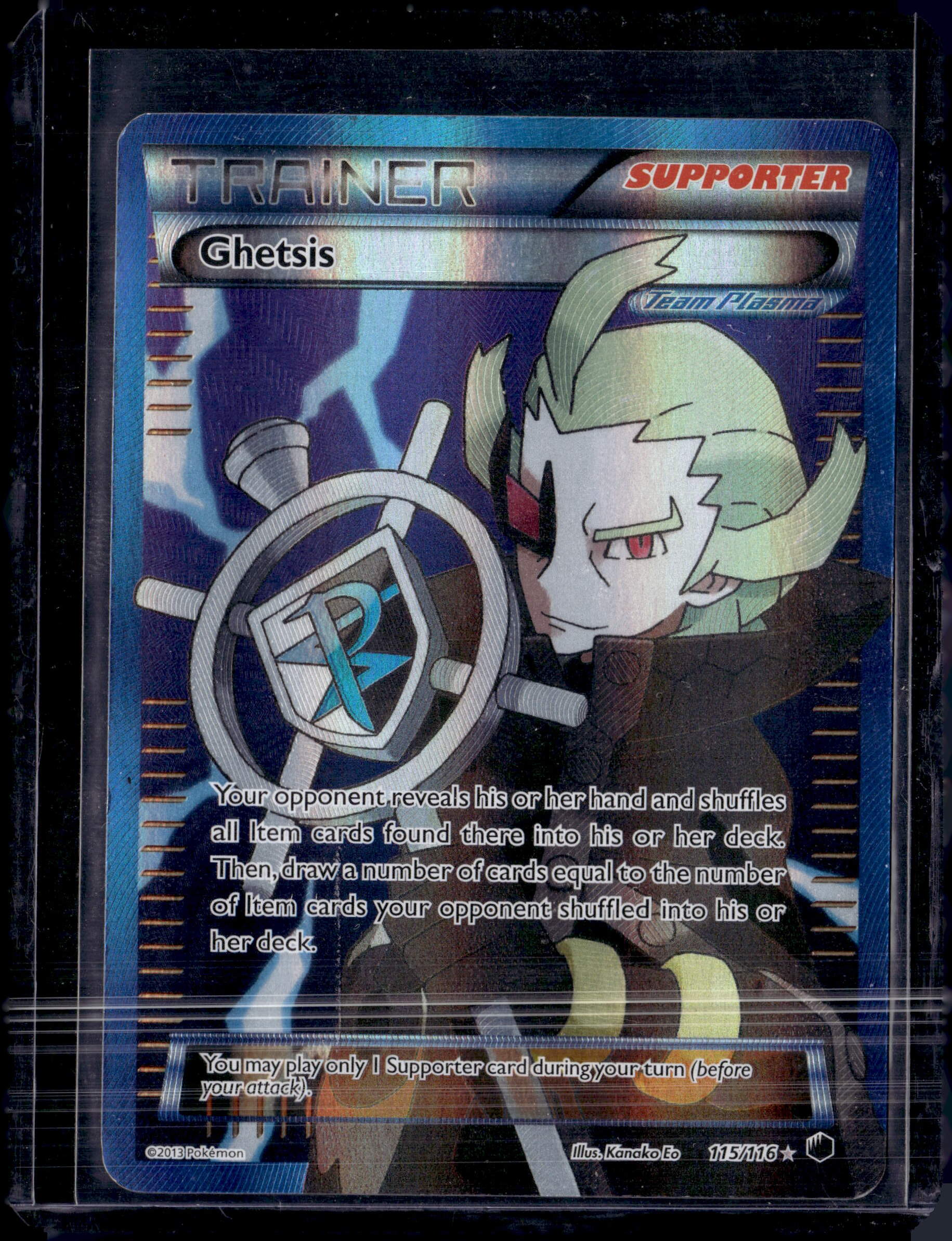 2013 Pokemon Plasma Freeze Ghetsis (Team Plasma) 115/116
