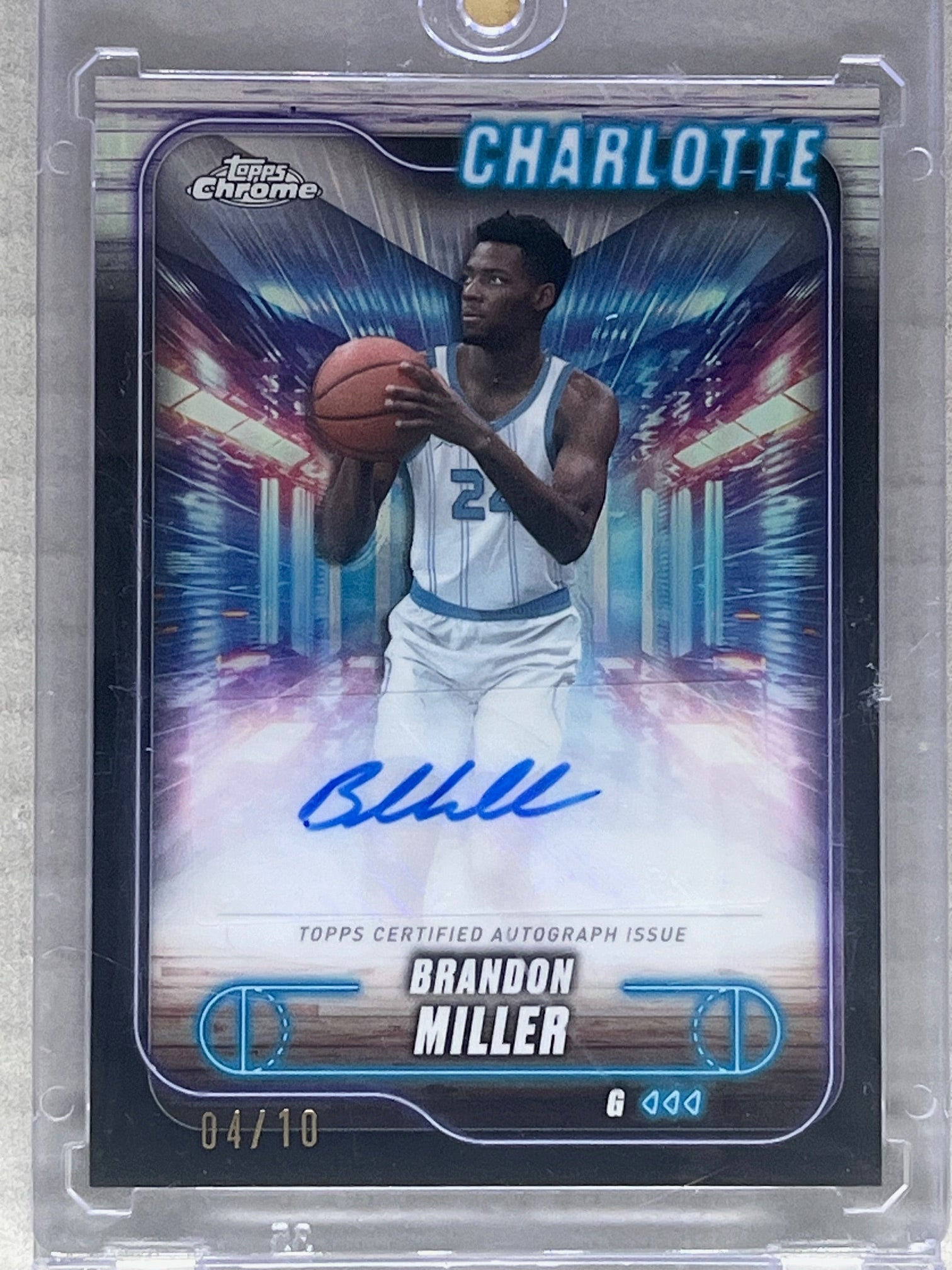 2023 Topps Chrome Refractor Brandon Miller Rookie Auto /10