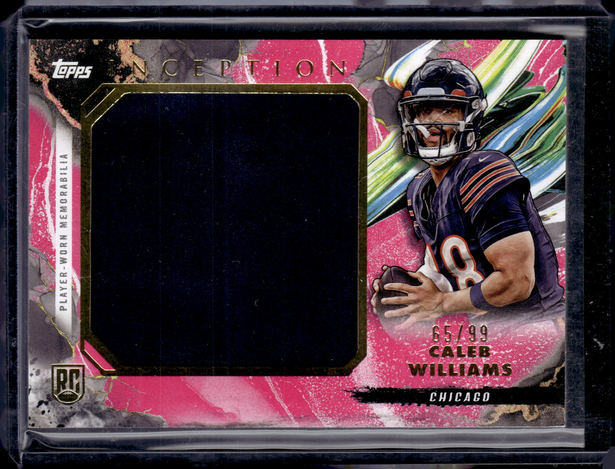 2024 Topps Inception Caleb Williams Jumbo Relic 65/99