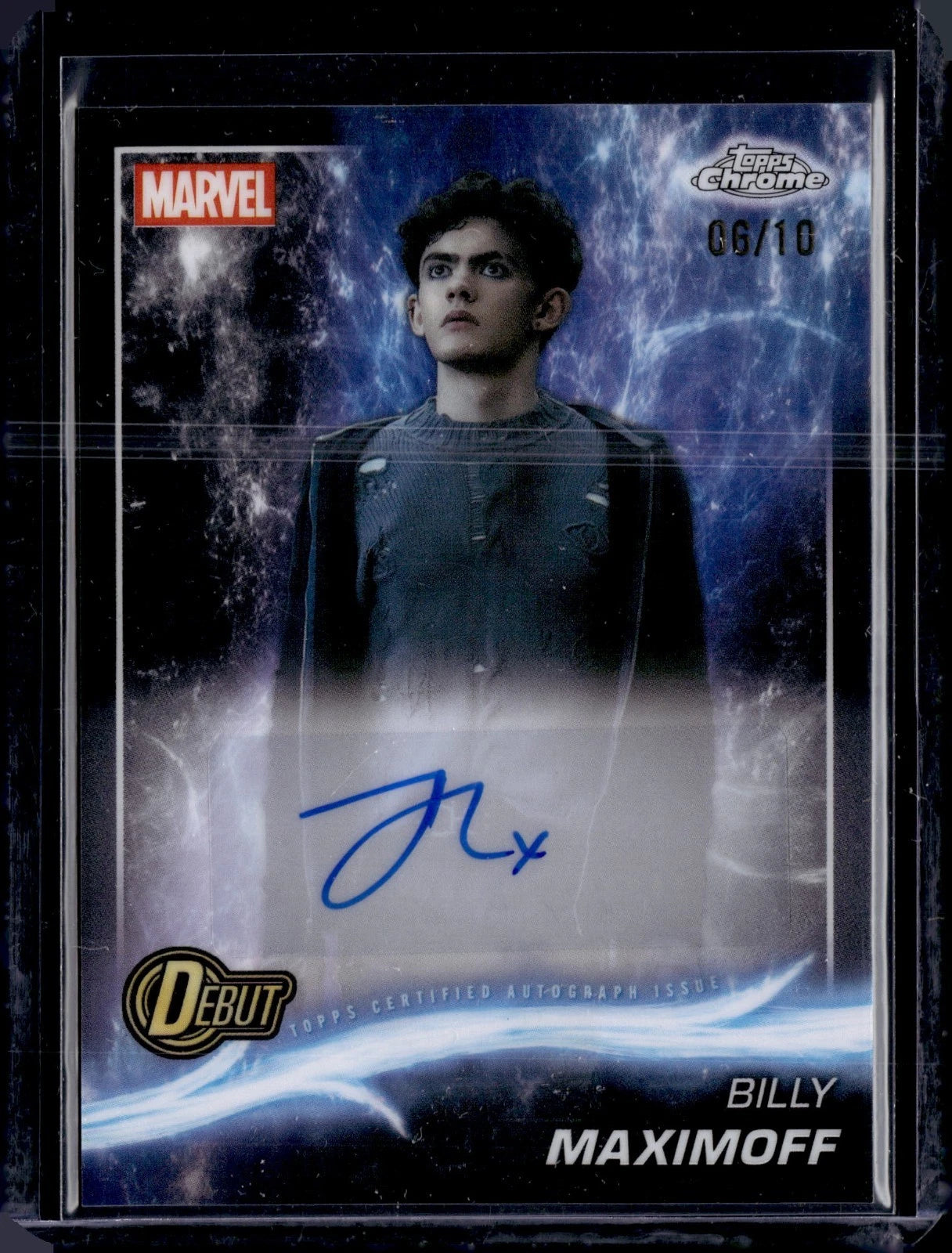 BILLY MAXIMOFF 2025 Topps Chrome Marvel Studios Black Refractor AUTO /10