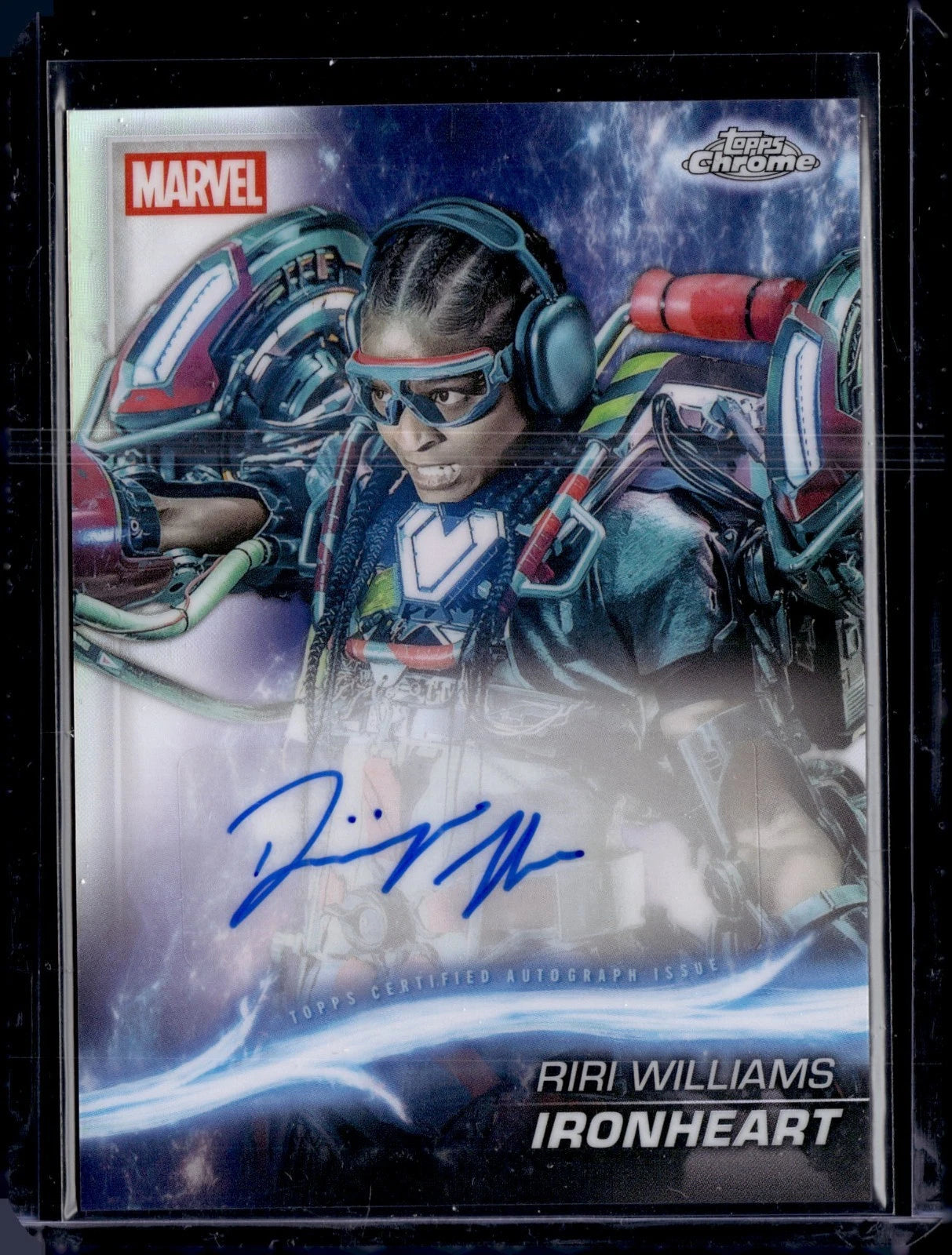 2025 Topps Chrome Marvel Studios Sapphire Riri Williams Ironheart AUTO