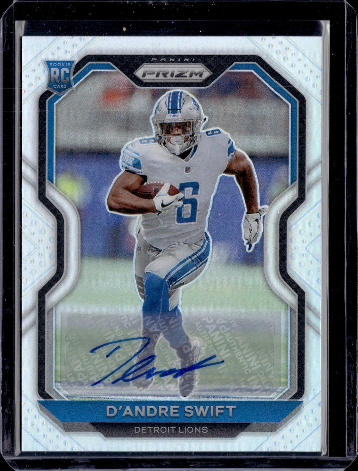 2020 Panini Prizm Silver Rookie Auto D'Andre Swift #358