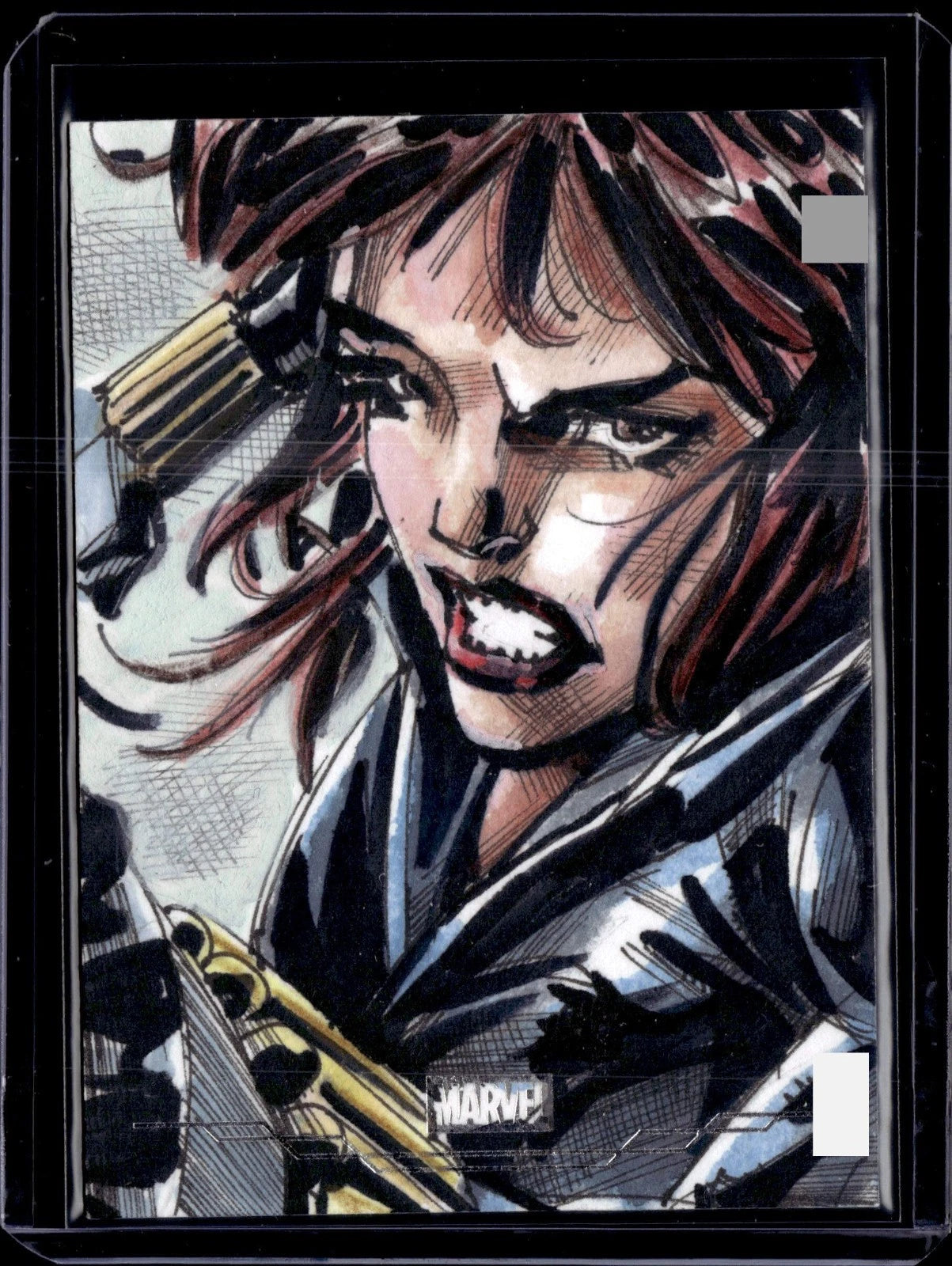 Black Widow Sketch - 2025 Topps Chrome Marvel Studios Artist Auto 1/1