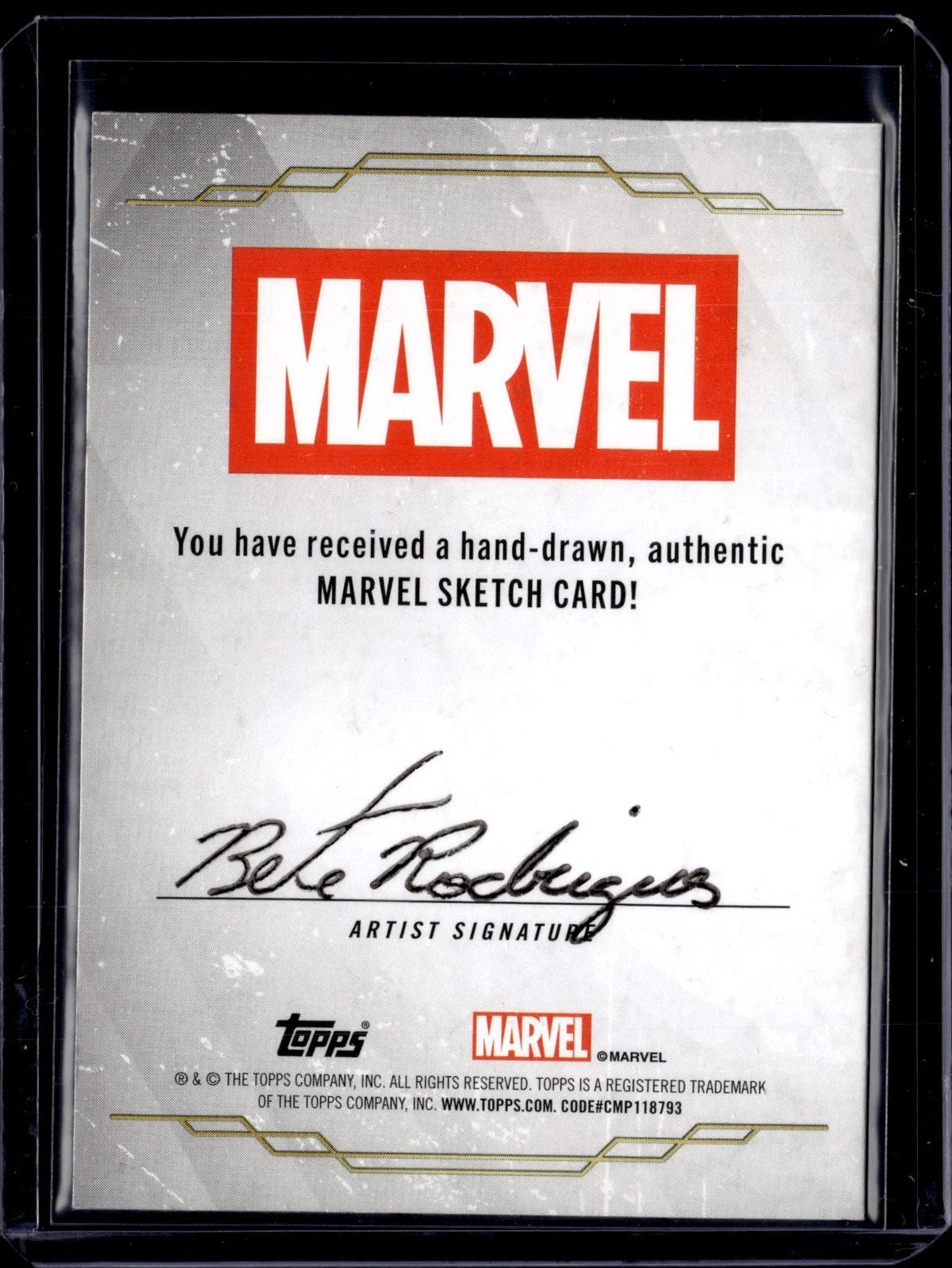 Black Widow Sketch - 2025 Topps Chrome Marvel Studios Artist Auto 1/1