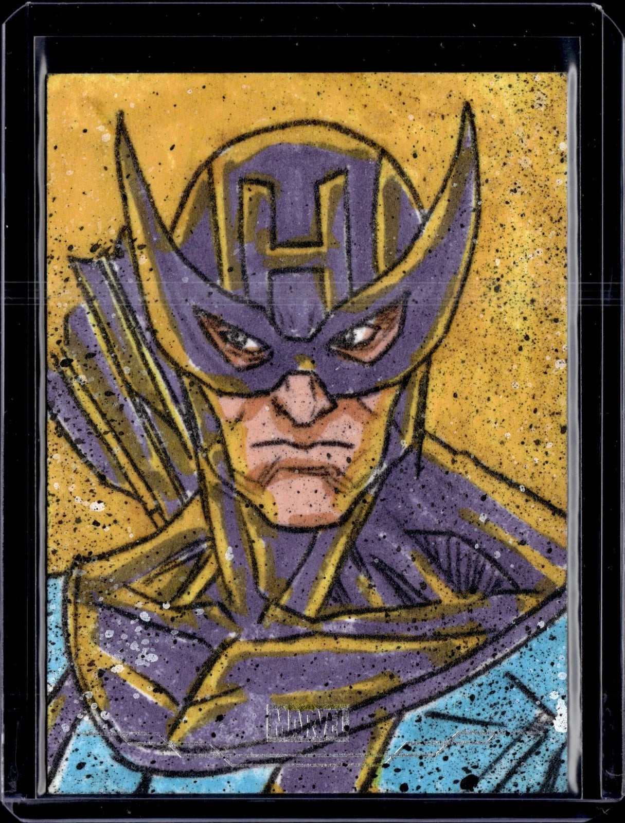 Hawkeye Sketch - 2025 Topps Chrome Marvel Studios Artist Auto 1/1
