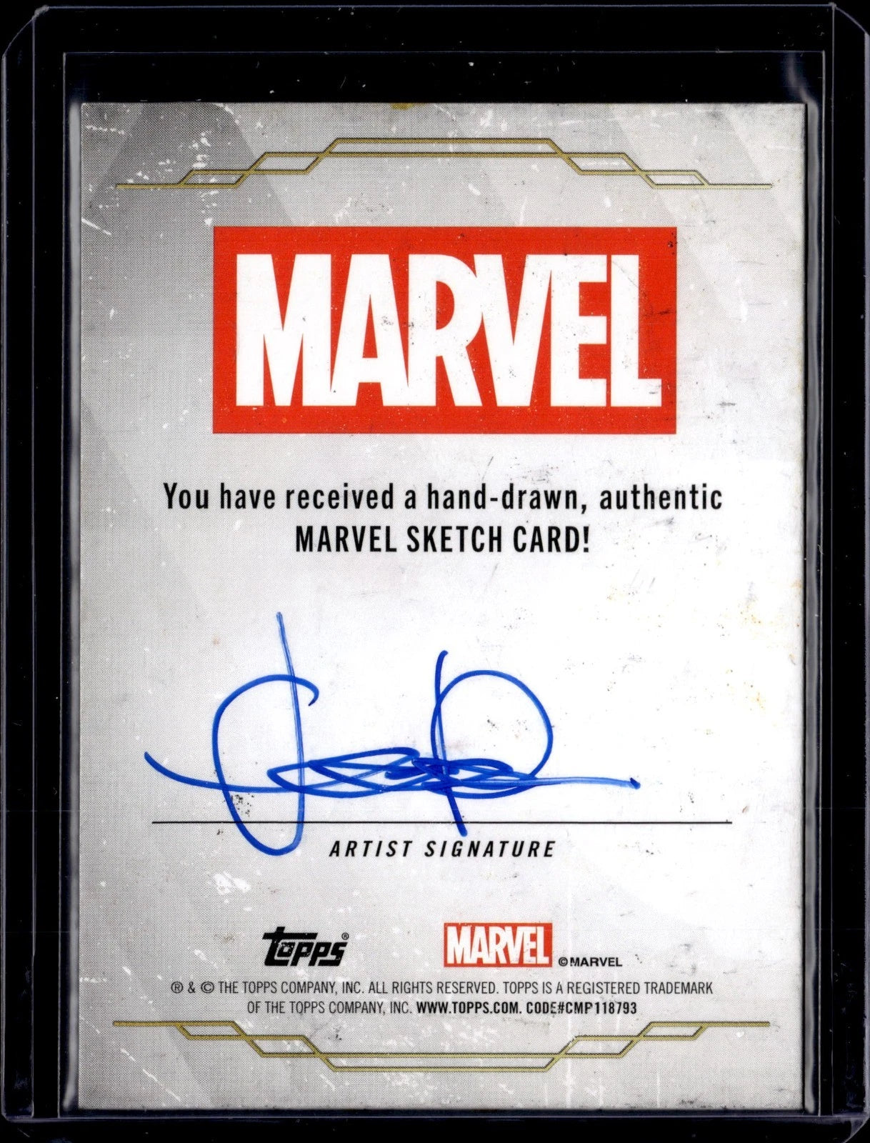 Hawkeye Sketch - 2025 Topps Chrome Marvel Studios Artist Auto 1/1