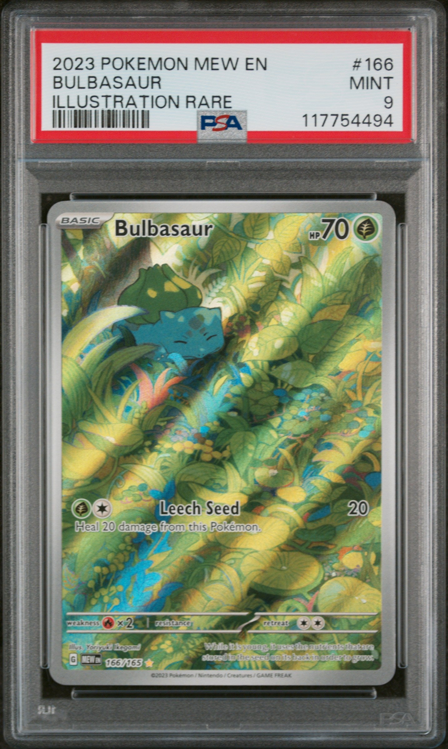 2023 Scarlet & Violet 151 Bulbasaur IR PSA 9