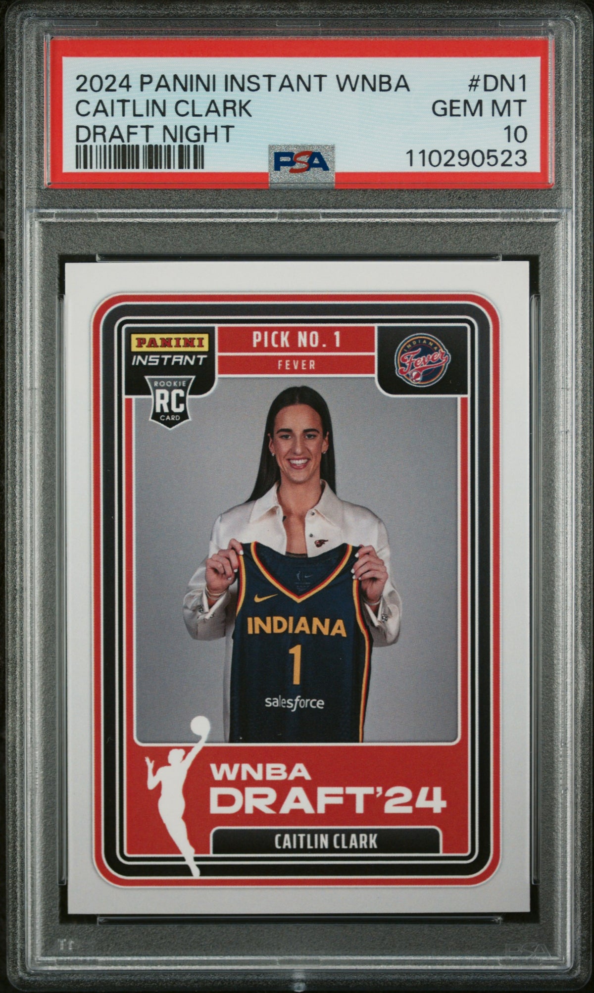 2024 Panini Instant WNBA Draft Night Caitlin Clark ROOKIE /45316 #DN-1 PSA 10